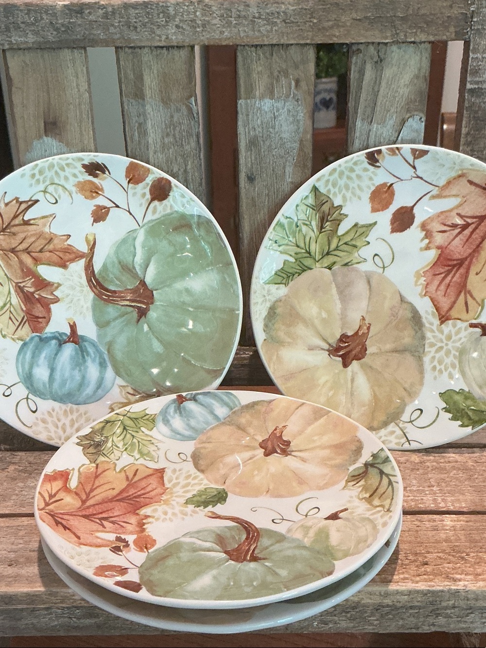 Fall Appetizer Plates - Set of 4